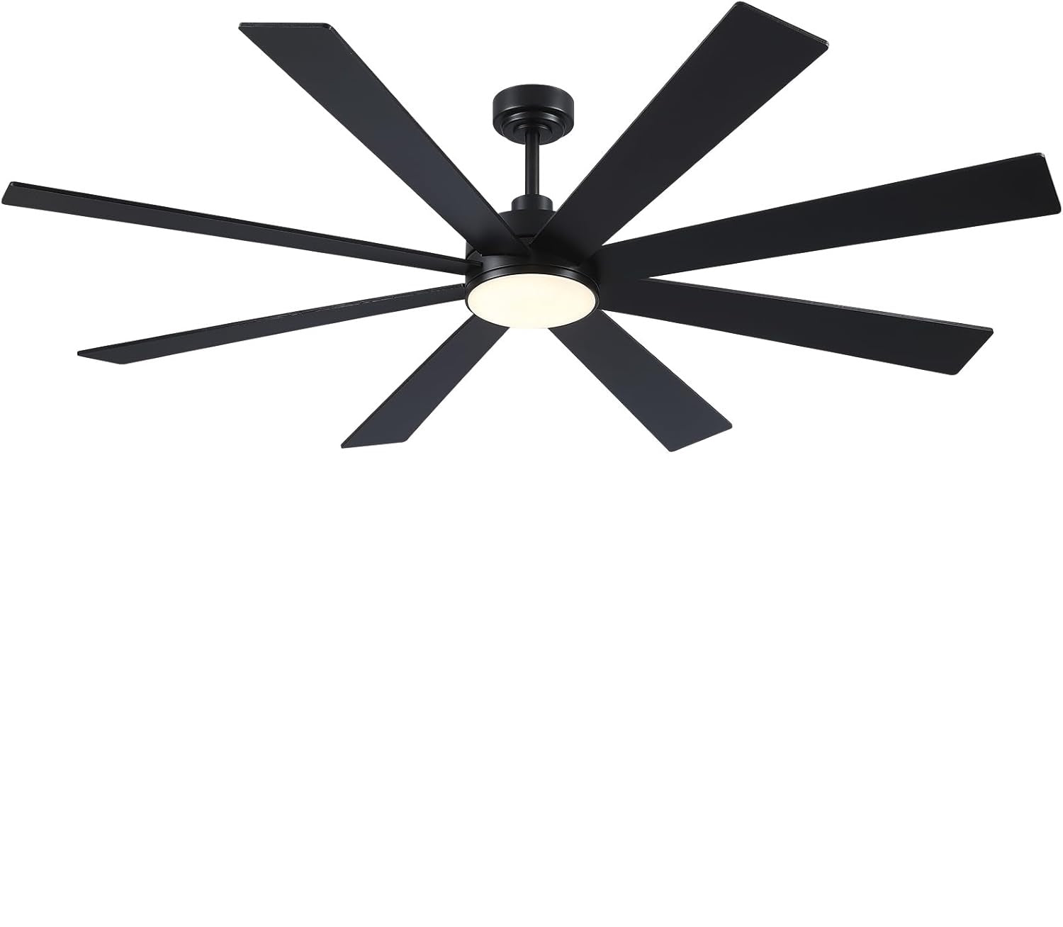 72 inch black ceiling fan included installation UP TO 12 FEETS