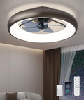 Modern 21-inch Circular Caged Ceiling Fan