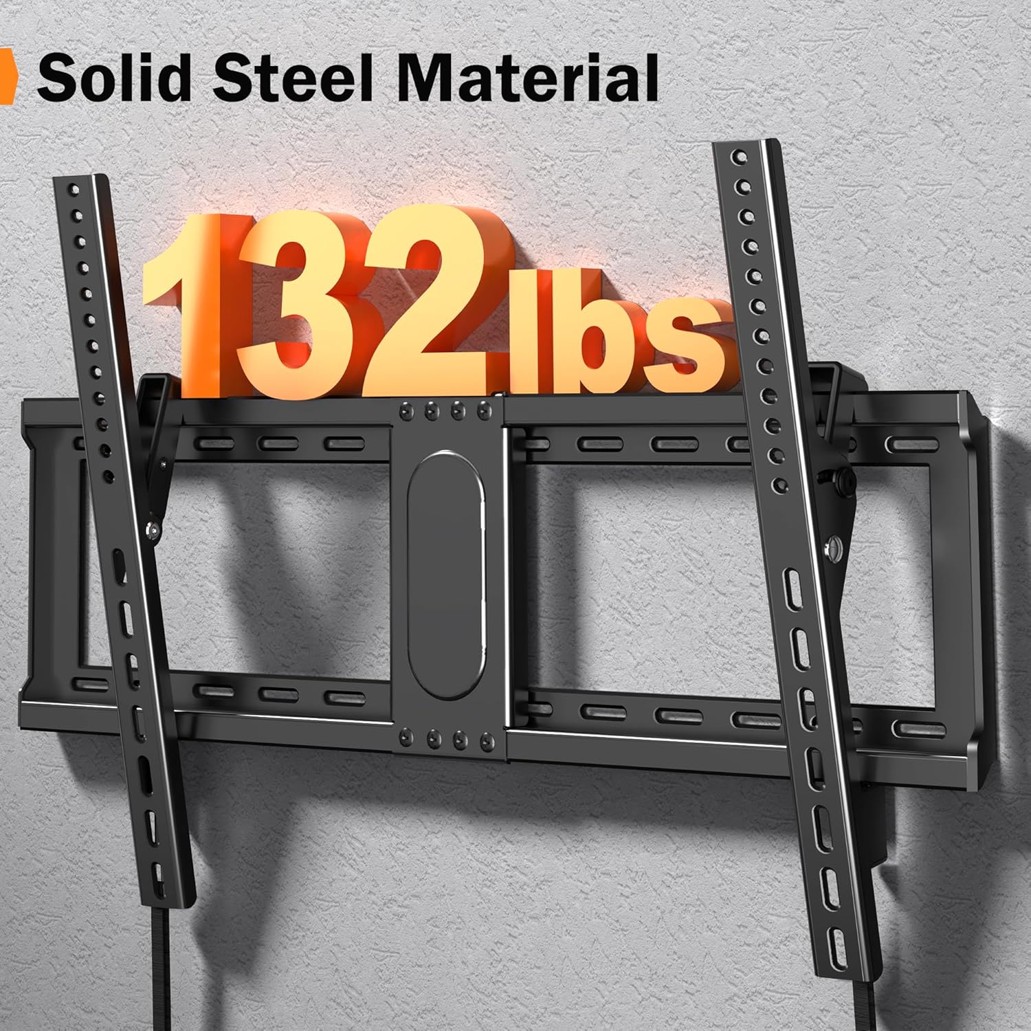 Wall mount 37 to 82 inches - flat, fixed.